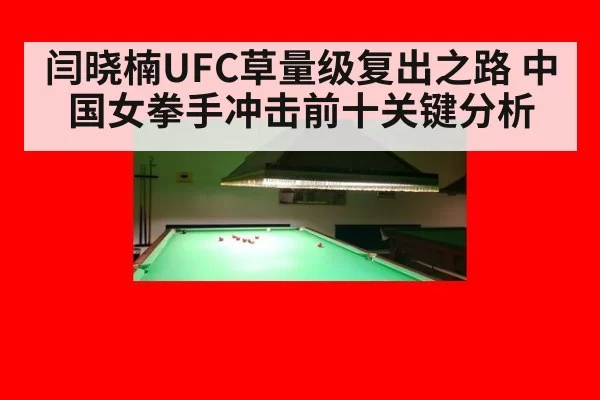 闫晓楠UFC草量级复出之路 中国女拳手冲击前十关键分析